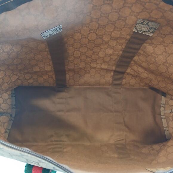Gucci Plus Vintage GG Sherry Line Weekender Travel Tote - Picture 6 of 14